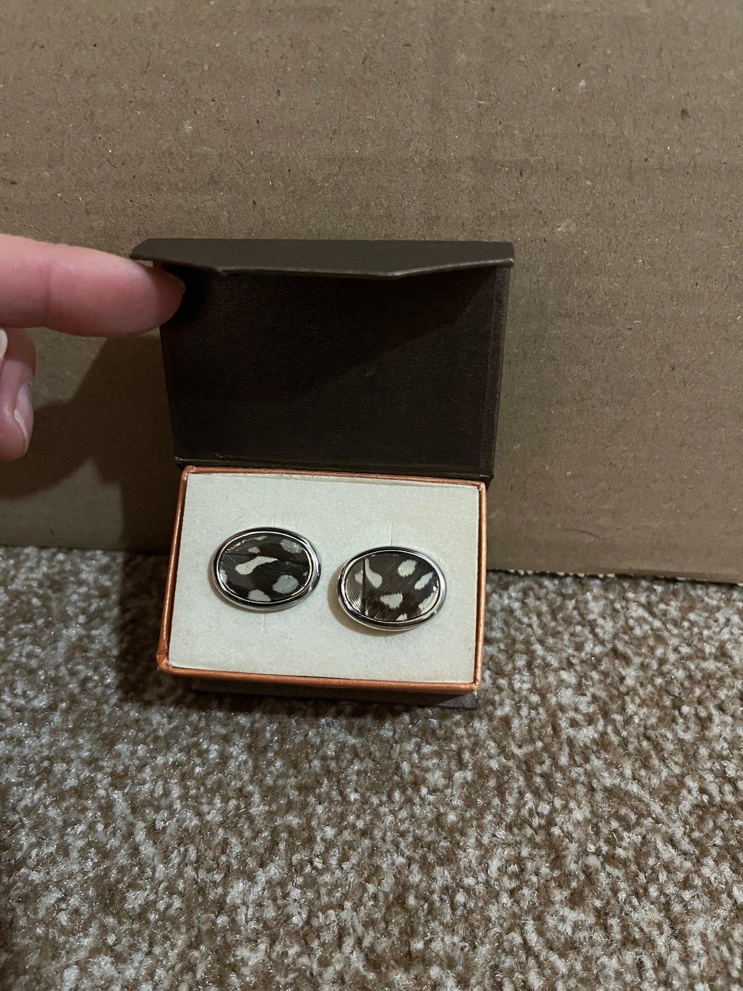 Guinea fowl Cufflinks - Seconds