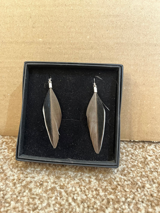 Duck Feather Earrings - Sample