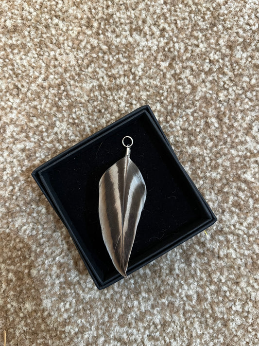 Duck Feather Pendant - Sample