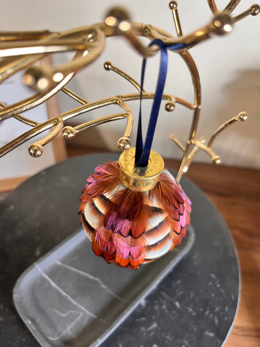 Pheasant and partridge Feather Bauble