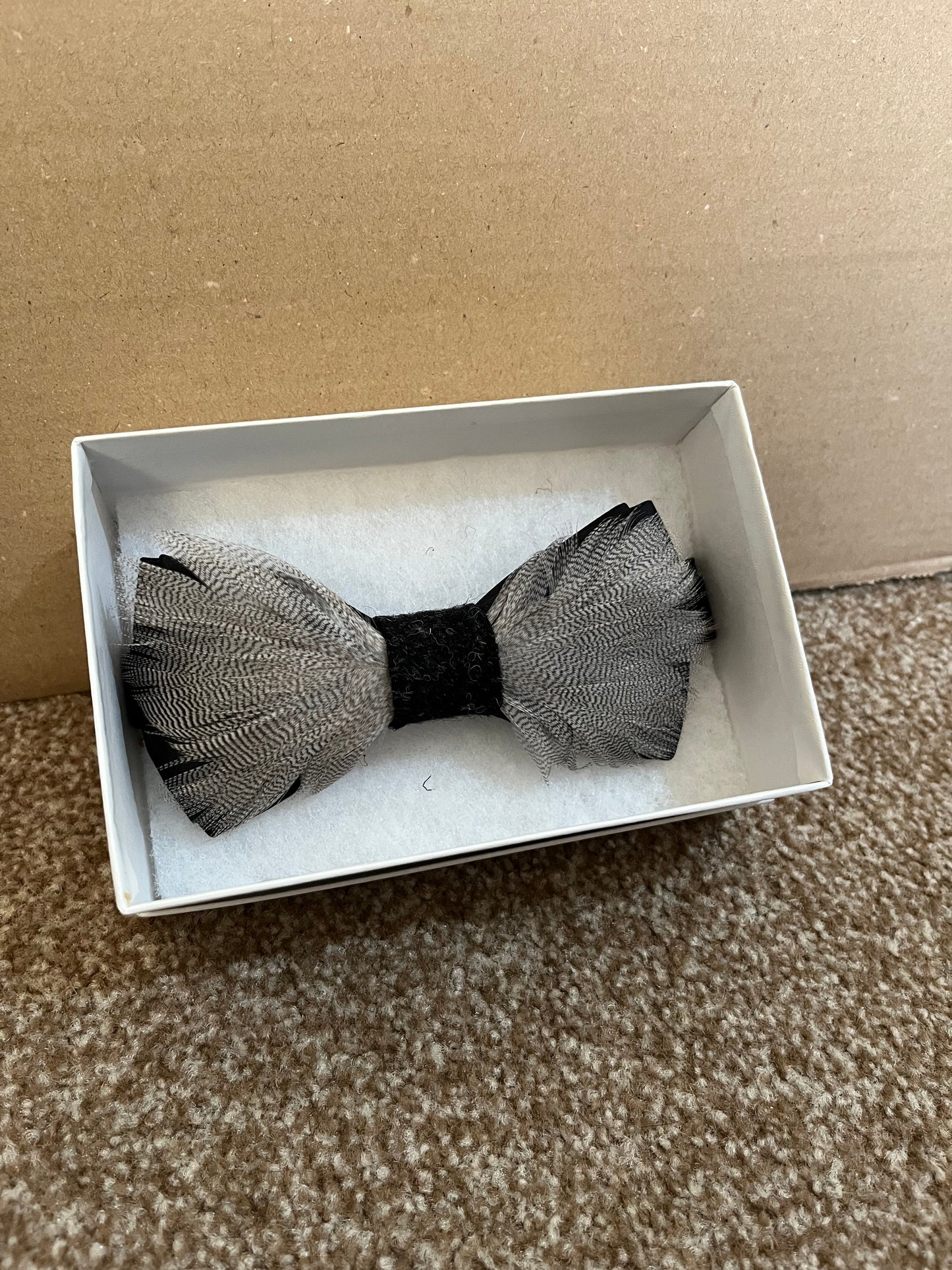 Duck Feather Bow Tie - Sample
