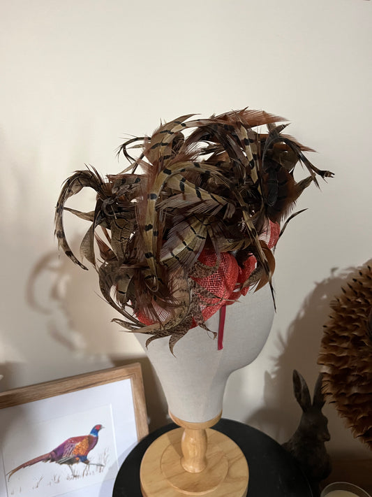 Pheasant Feather Fascinator - Sample