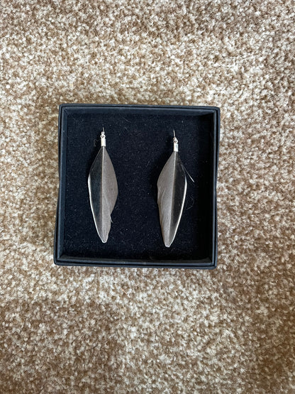 Duck Feather Earrings - Sample