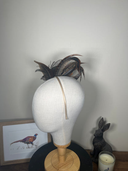 Mixed Feather Fascinator - Alice band