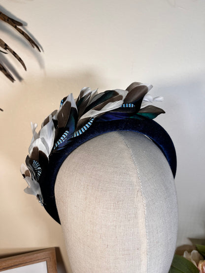 Duck Feather and Jay Velvet Alice Band