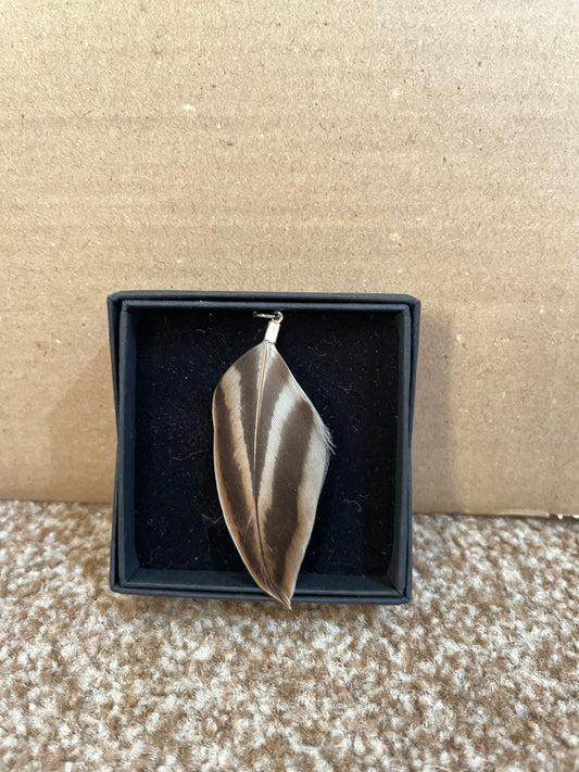 Duck Feather Pendant - Sample
