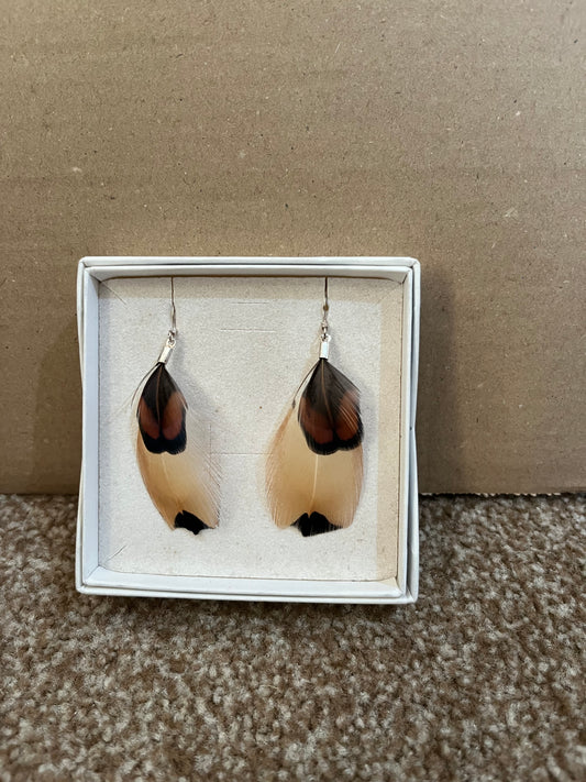Pheasant Earrings - Sample