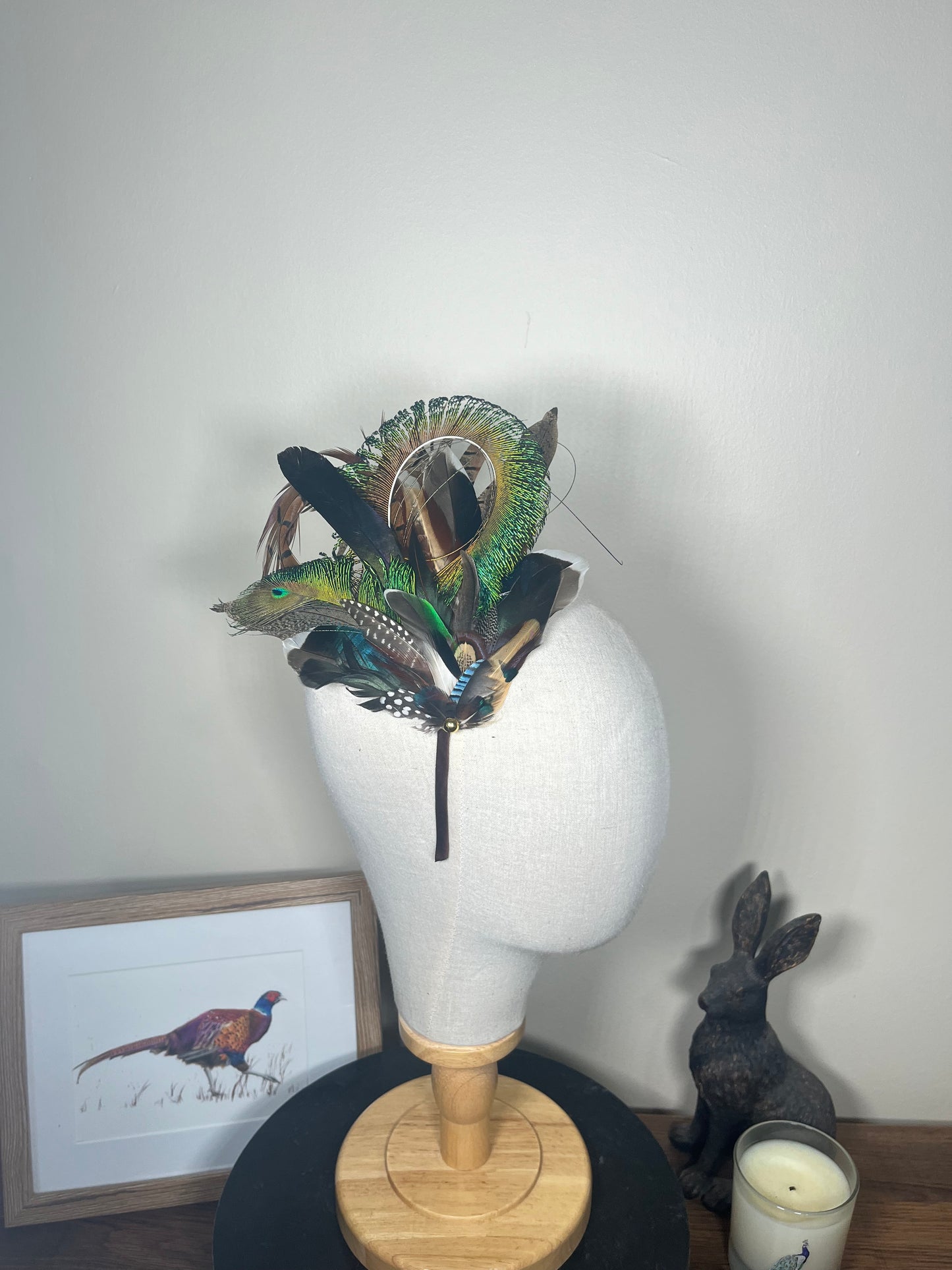 Mixed Feather Fascinator - Alice band