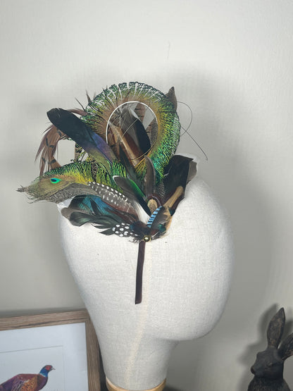 Mixed Feather Fascinator - Alice band