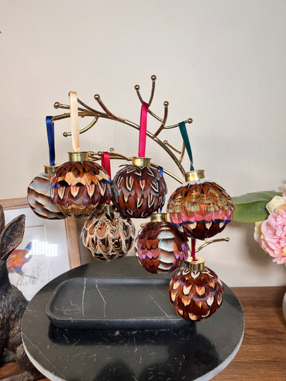 Mixed Feather Bauble - Random choice