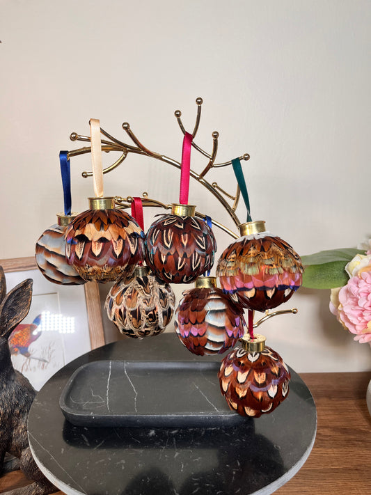 Mixed Feather Bauble - Random choice
