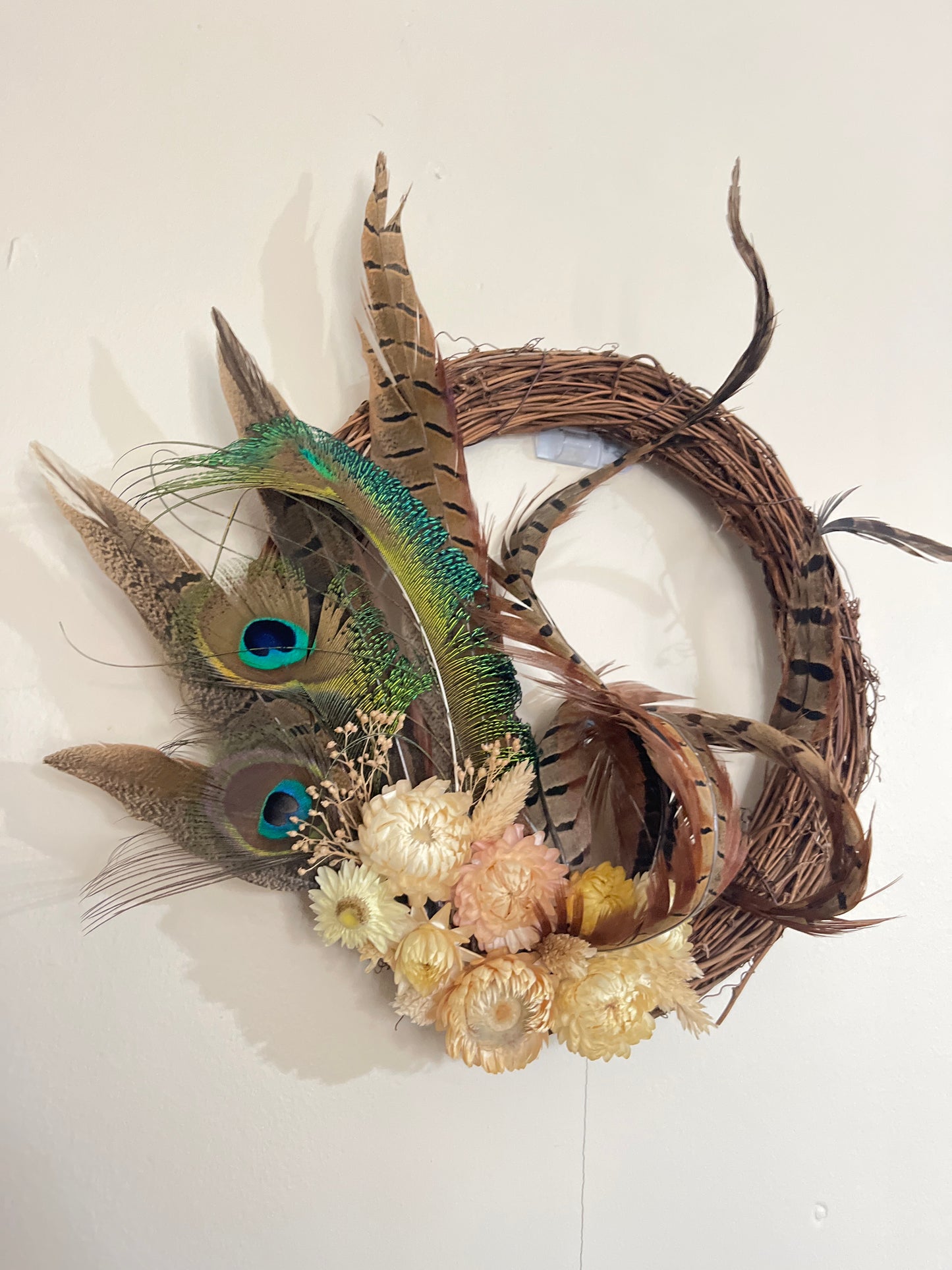 Mixed Feather Wreath - Seasonal