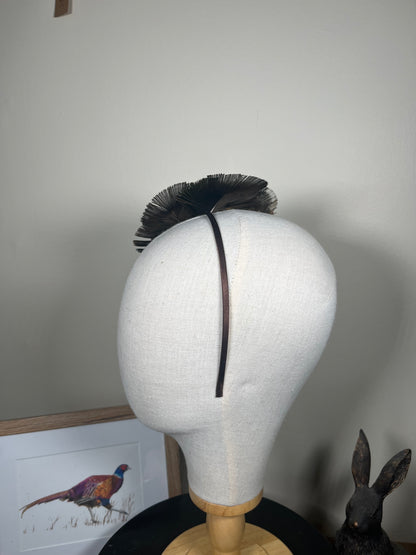 Peacock feather Alice Band