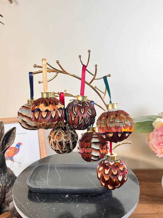 Mixed Feather Bauble - Random choice