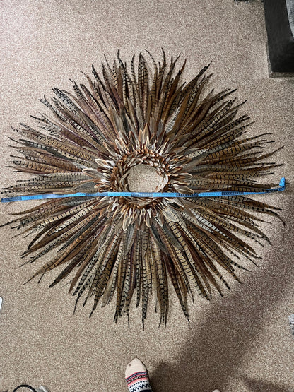Large Full Feather Tail Wreath -collection only