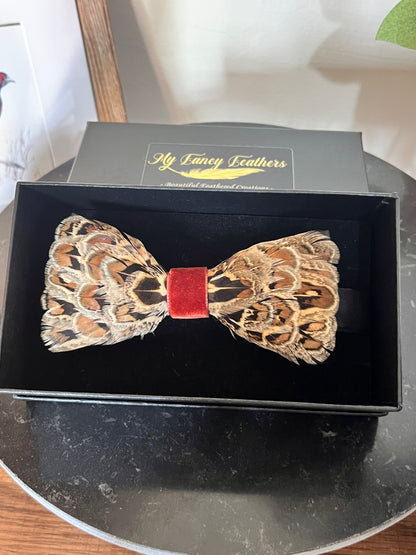 The Balmoral - Luxury Feather Bow Tie