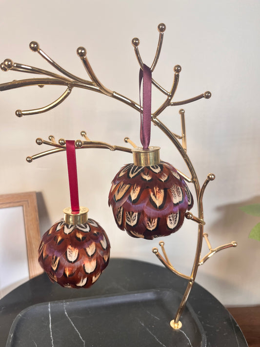 Pheasant Feather Bauble