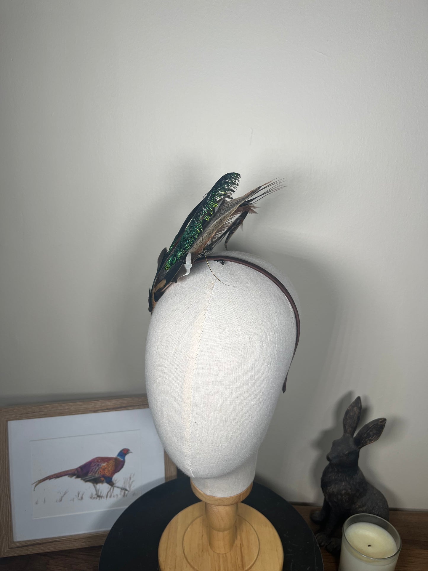 Mixed Feather Fascinator - Alice band