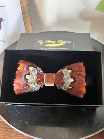 The Balmoral - Luxury Feather Bow Tie