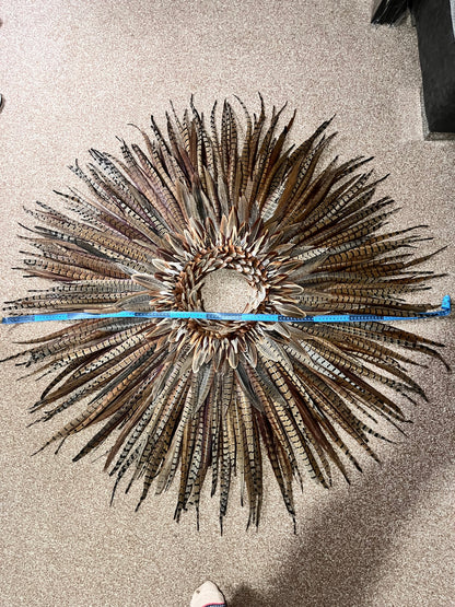 Large Full Feather Tail Wreath -collection only