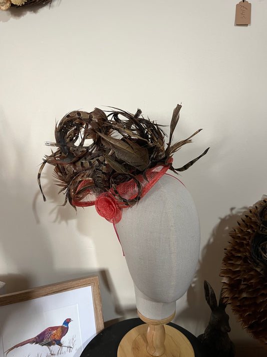 Pheasant Feather Fascinator - Sample