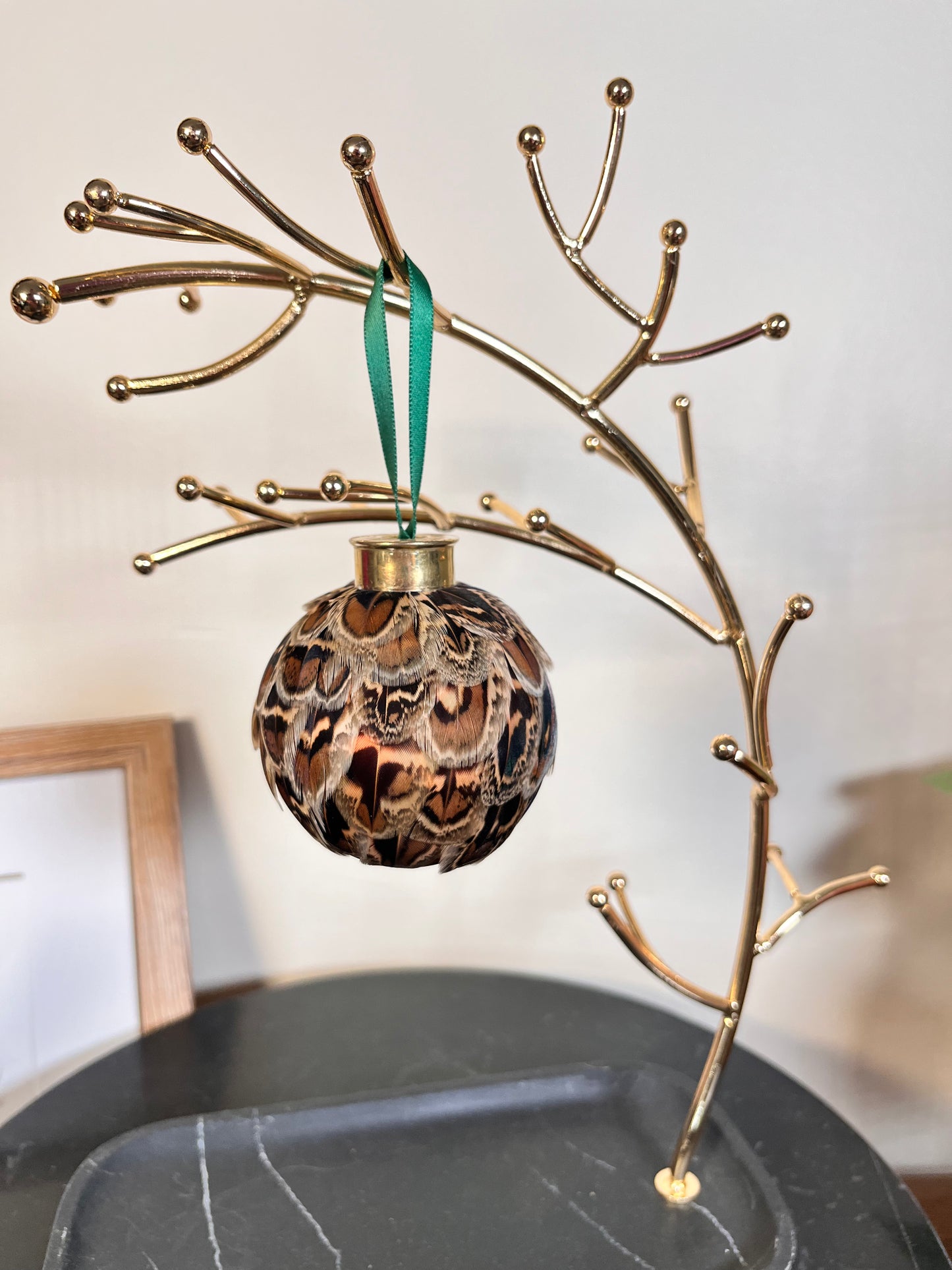 Hen Pheasant Feather Bauble