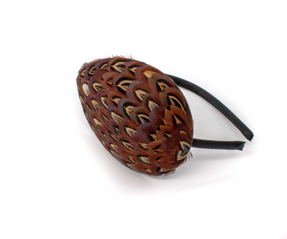 Pheasant Feather Teardrop Fascinator - Race Day Ready! – My Fancy Feathers