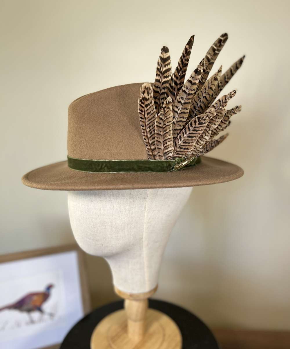 Large Teal Blue Green hotsell Peacock Brown Pheasant Feather Hat Fascinator Races 7925