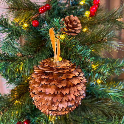 The Pinecone - A luxury feather bauble