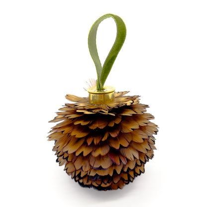 The Pinecone - A luxury feather bauble