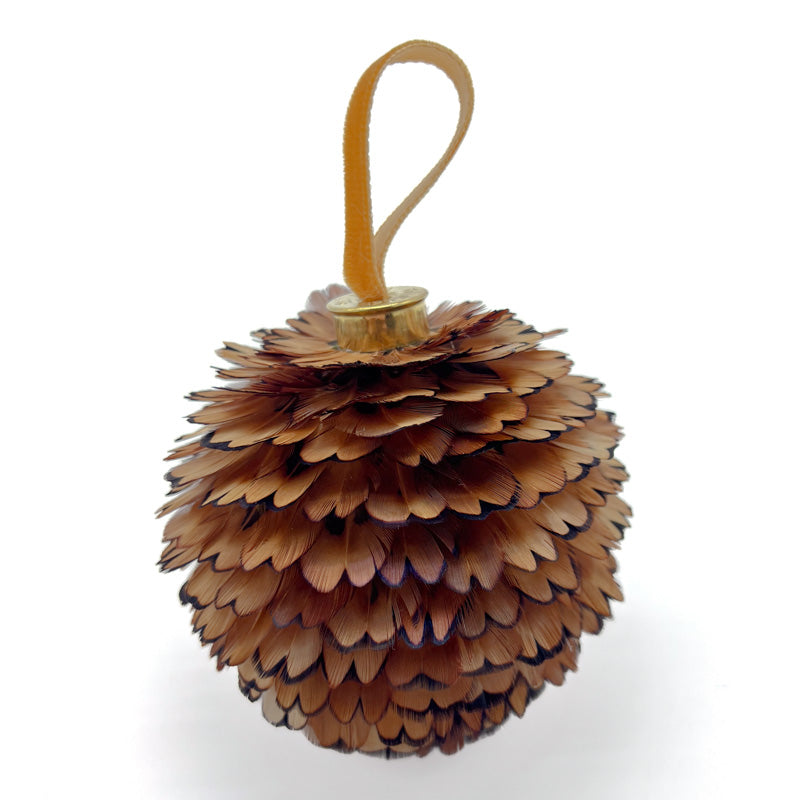 The Pinecone - A luxury feather bauble