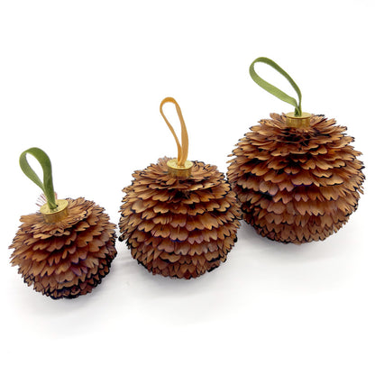 The Pinecone - A luxury feather bauble