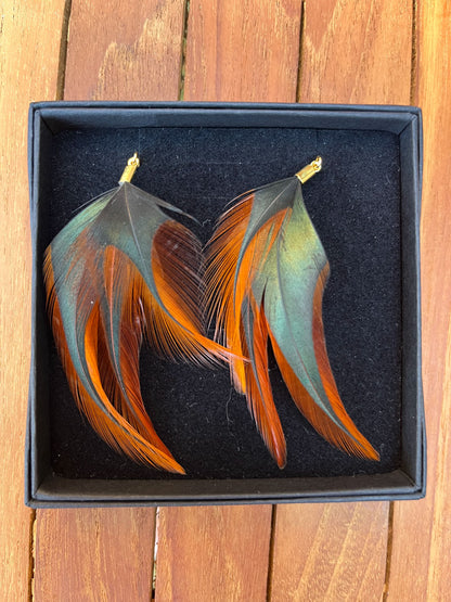 The Elizabeth, Feather Earrings