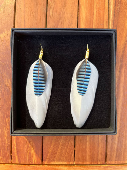 The Elizabeth, Feather Earrings