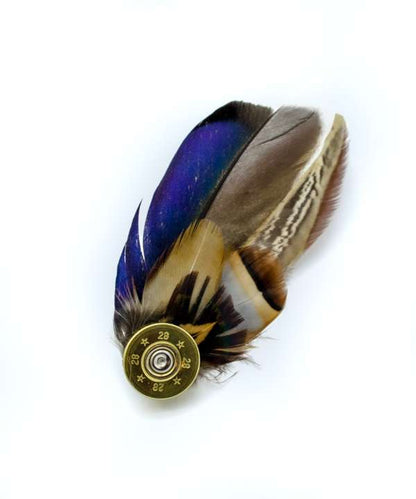 My Fancy Feathers Brooch, Pin Badge with Feathers