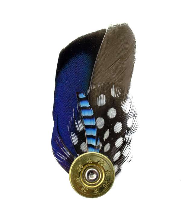 My Fancy Feathers Brooch, Pin Badge with Feathers