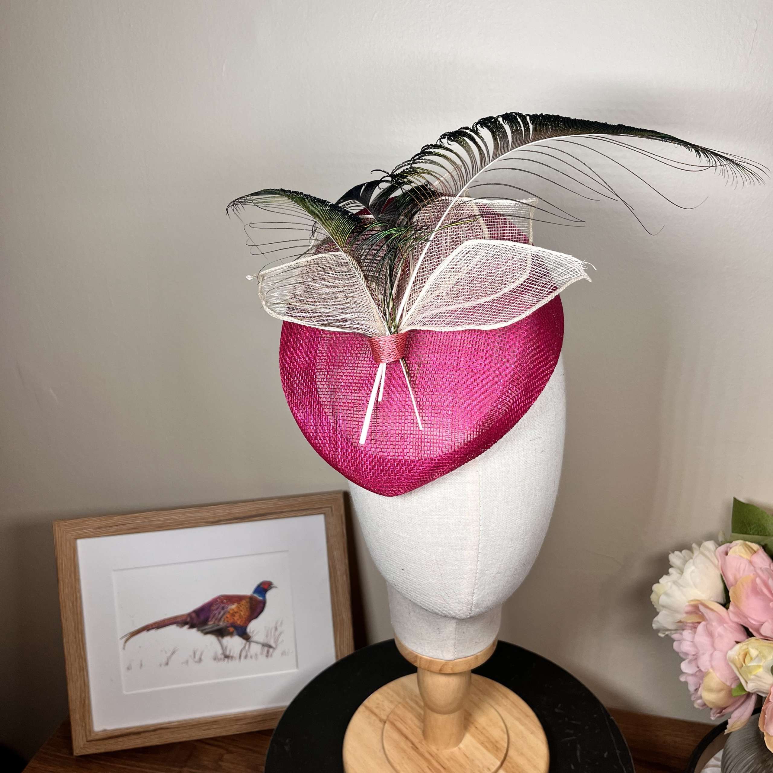Peacock Feather Fascinator - Race Day Ready! – My Fancy Feathers