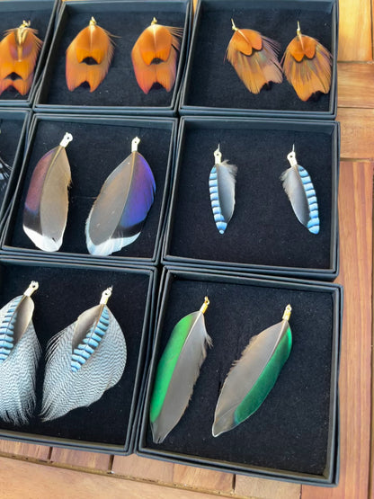 The Elizabeth, Feather Earrings