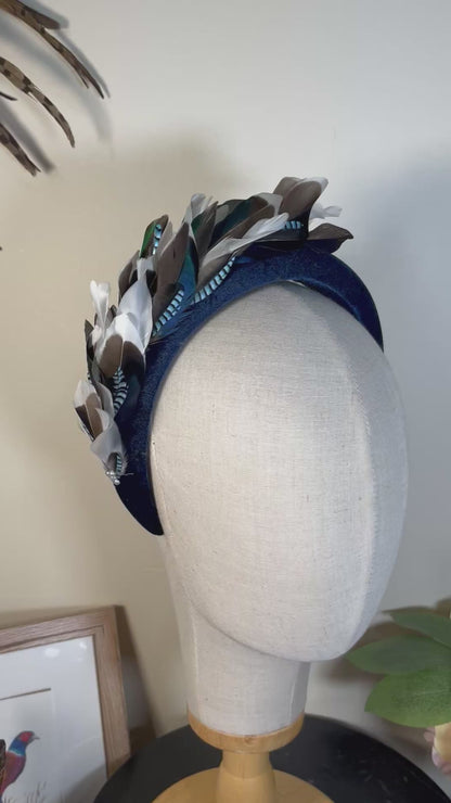 Duck Feather and Jay Velvet Alice Band