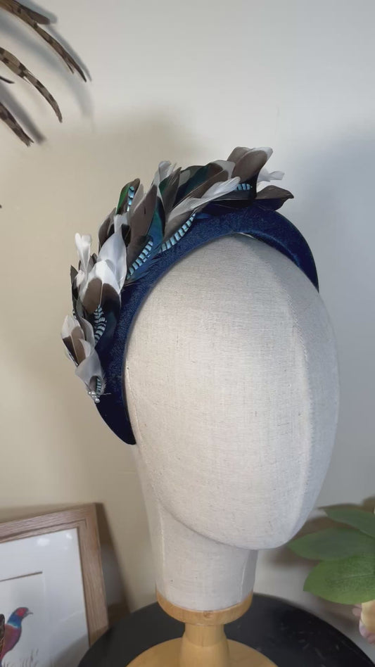 Duck Feather and Jay Velvet Alice Band